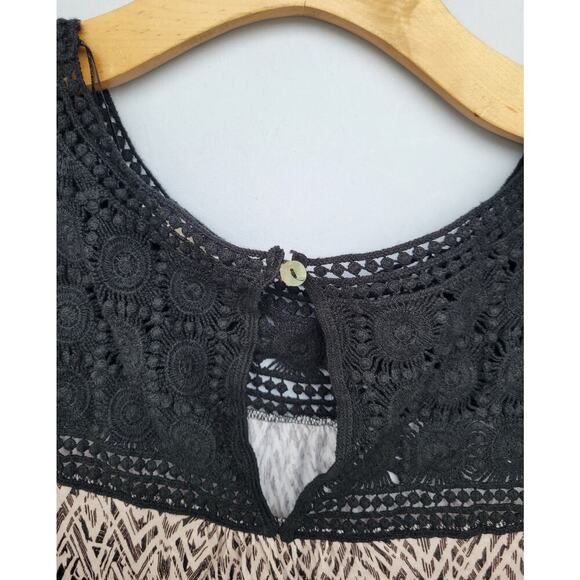 Pleione women's Plus Size Sleeveless brown and black blouse  - 1x - Picture 4 of 6